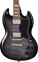 Guitarra eléctrica de doble corte Epiphone IBG SG Tribute - Ebony burst