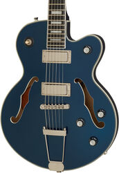 Guitarra eléctrica semi caja Epiphone Uptown Kat ES - Sapphire blue metallic