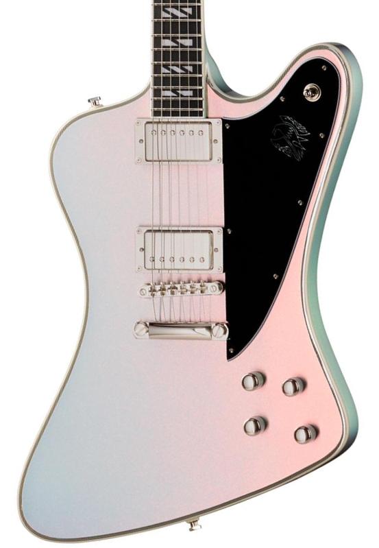 Guitarra electrica metalica Epiphone IBG Futura Firebird Custom - Quicksilver Shift