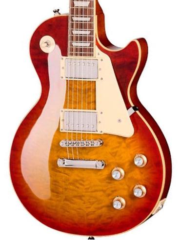 Guitarra eléctrica de corte único. Epiphone Original Les Paul Standard 60s Quilt Top Ltd - Washed Cherry Sunburst