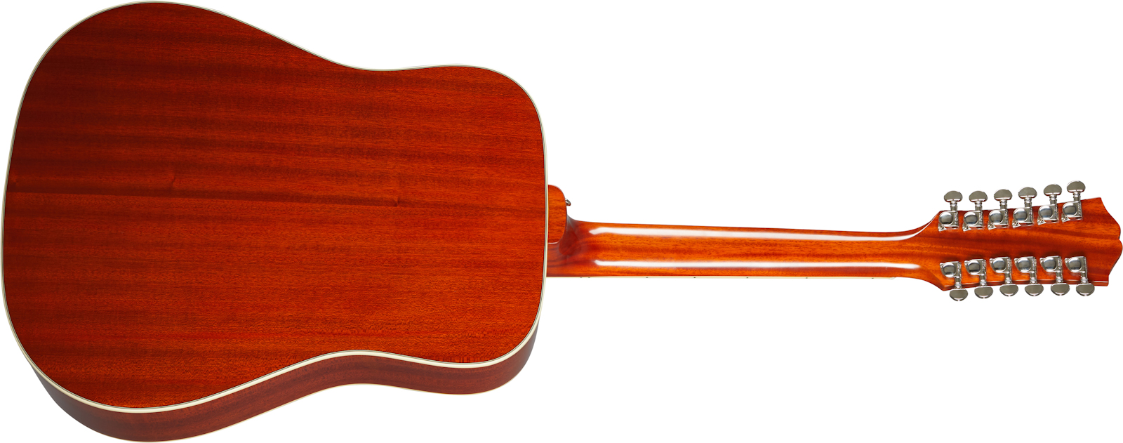 Epiphone Hummingbird 12-string Inspired By Gibson Dreadnought 12c Epicea Acajou Lau - Aged Cherry Sunburst - Guitarra electro acustica - Variation 1