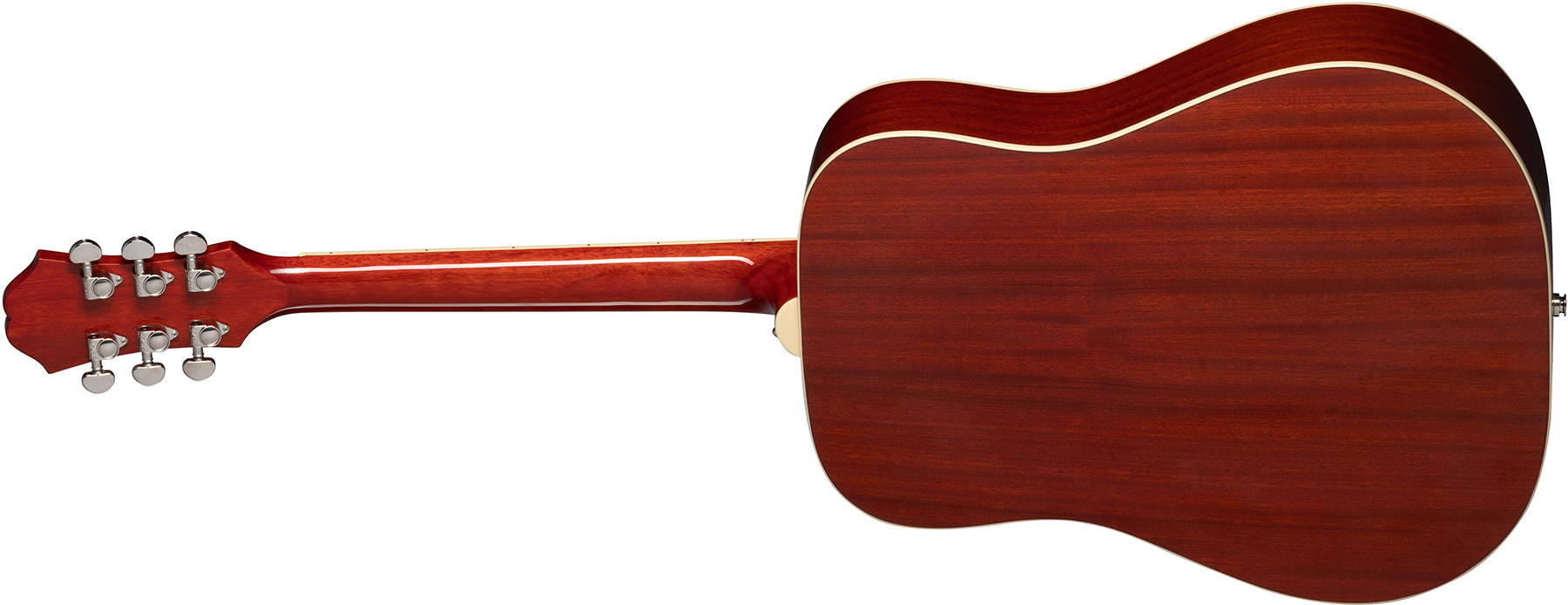 Epiphone Hummingbird Studio Dreadnought Epicea Acajou Pf - Faded Cherry - Guitarra electro acustica - Variation 1