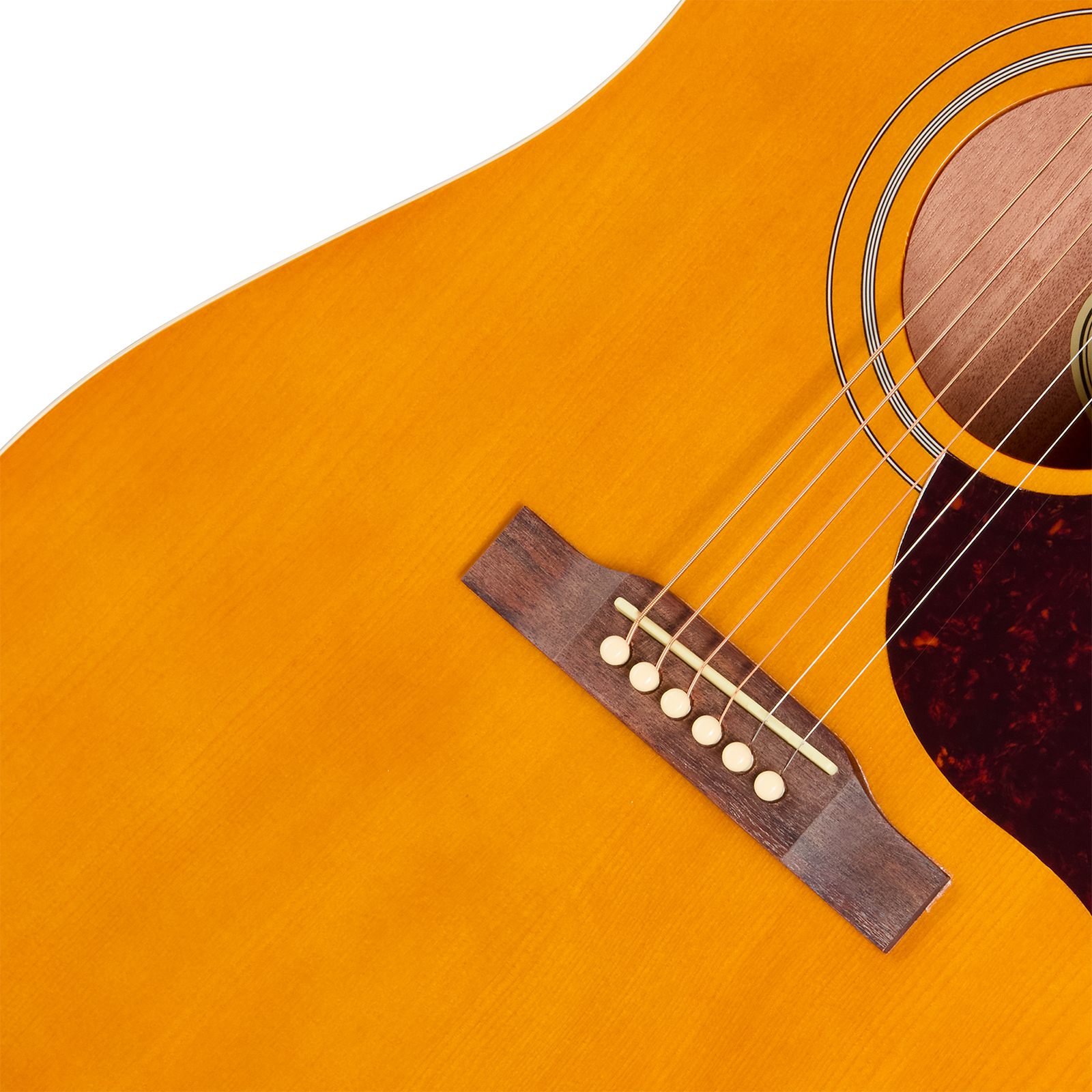 Epiphone Hummingbird Tribute Dreadnought Shsc Epicea Acajou Lau - Antique Natural - Guitarra folk - Variation 3