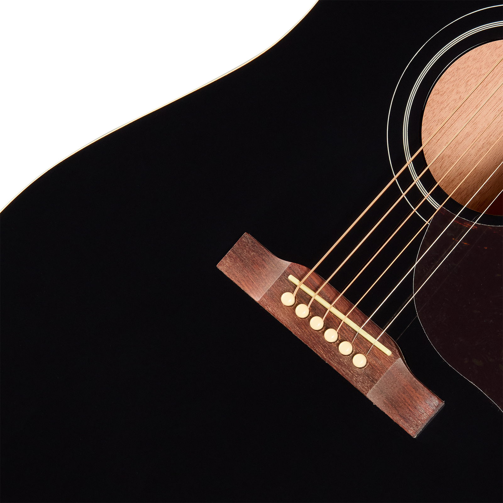 Epiphone Hummingbird Tribute Dreadnought Shsc Epicea Acajou Lau - Ebony - Guitarra folk - Variation 3