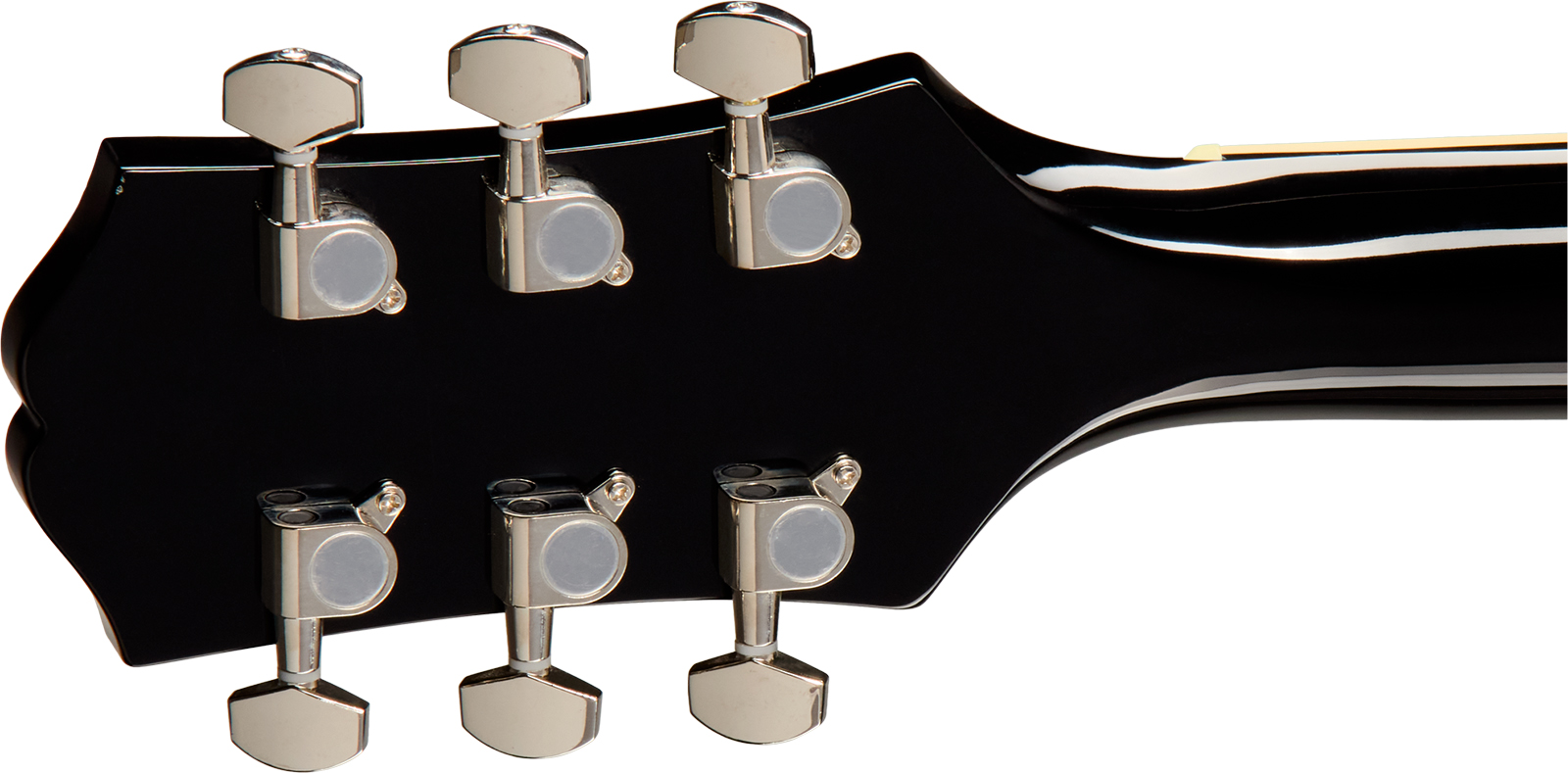 Epiphone Hummingbird Tribute Dreadnought Shsc Epicea Acajou Lau - Ebony - Guitarra folk - Variation 5
