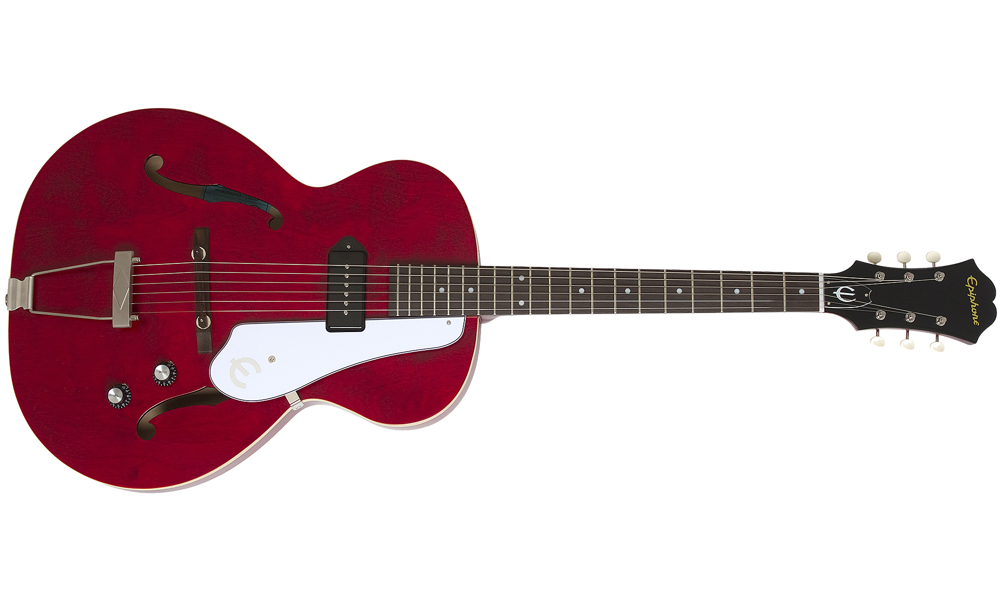 Epiphone Inspired By 1966 Century 2016 - Aged Gloss Cherry - Guitarra eléctrica semi caja - Variation 1