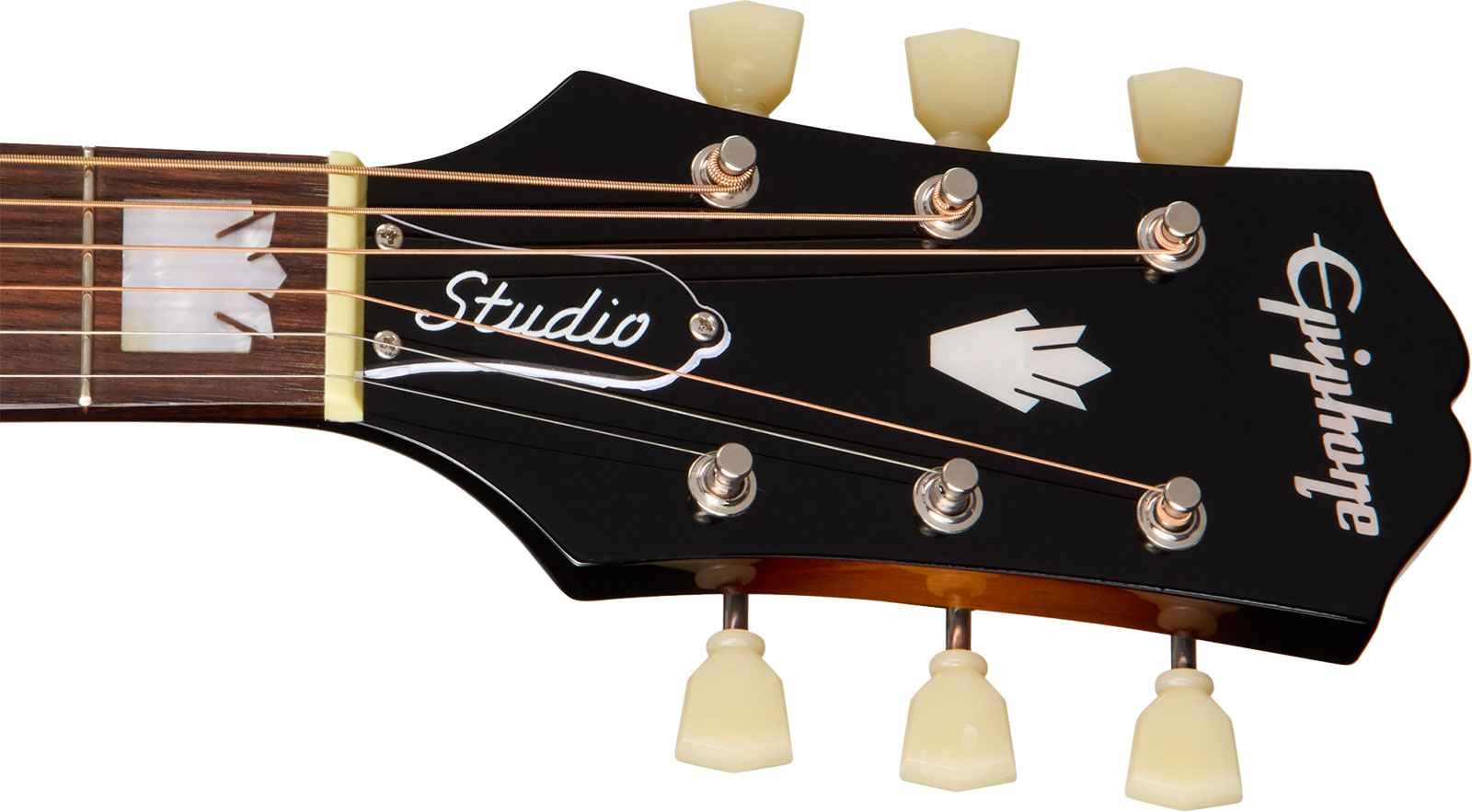 Epiphone J200 Studio Ec Ibg Jumbo Cw Epicea Acajou Rw - Vintage Sunburst - Guitarra folk - Variation 5