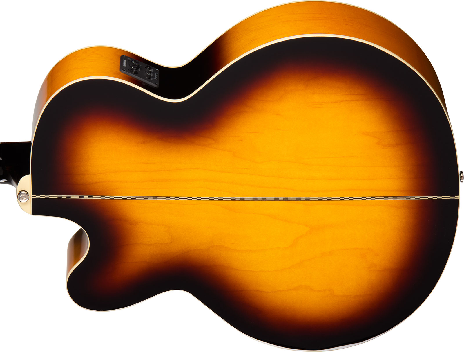 Epiphone J200 Studio Ec Lh Gaucher Ibg Jumbo Cw Epicea Acajou Rw - Vintage Sunburst - Guitarra folk - Variation 4