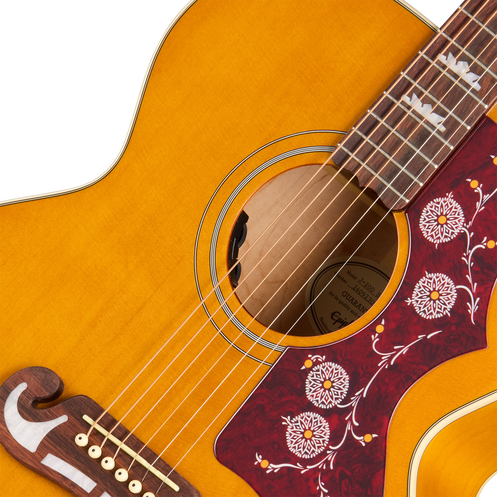 Epiphone J200 Studio Ibg Jumbo Epicea Acajou Rw - Natural - Guitarra folk - Variation 2