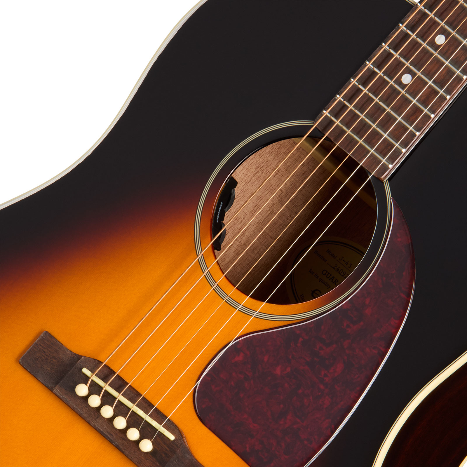 Epiphone J45 Studio Ibg Dreadnought Epicea Rw - Vintage Sunburst - Guitarra folk - Variation 2