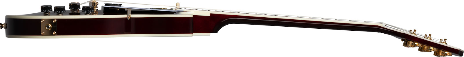 Epiphone Jerry Cantrell Les Paul Custom Wino Signature 2h Ht Eb - Wine Red - Guitarra eléctrica de corte único. - Variation 2