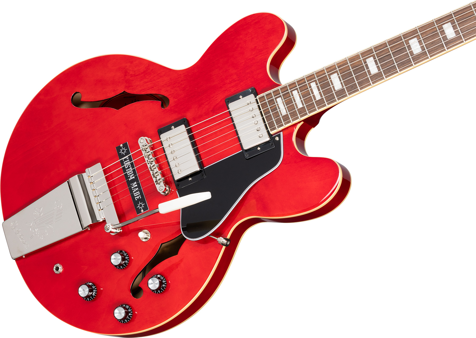 Epiphone Joe Bonamassa Es-335 1962 2h Trem Lau - Sixties Cherry - Guitarra eléctrica de autor - Variation 3