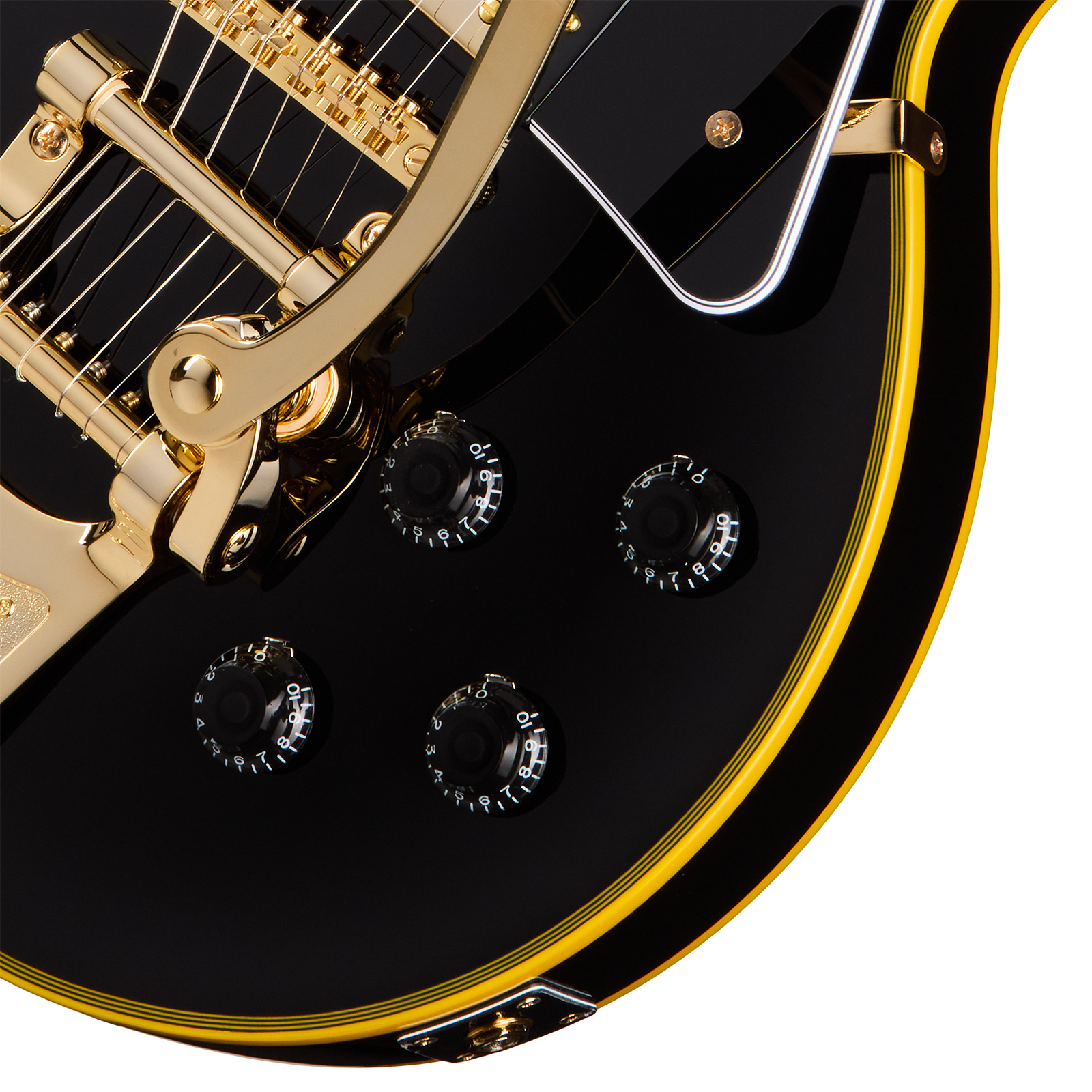 Epiphone Joe Bonamassa Les Paul Custom 1959 Bigsby Ltd Signature 2h Trem Ebo - Antique Ebony - Guitarra eléctrica de corte único. - Variation 3