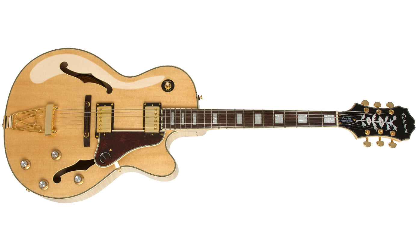 Epiphone Joe Pass Emperor Ii Pro Hh Ht Rw - Natural - Guitarra elécrica Jazz cuerpo acústico - Variation 1