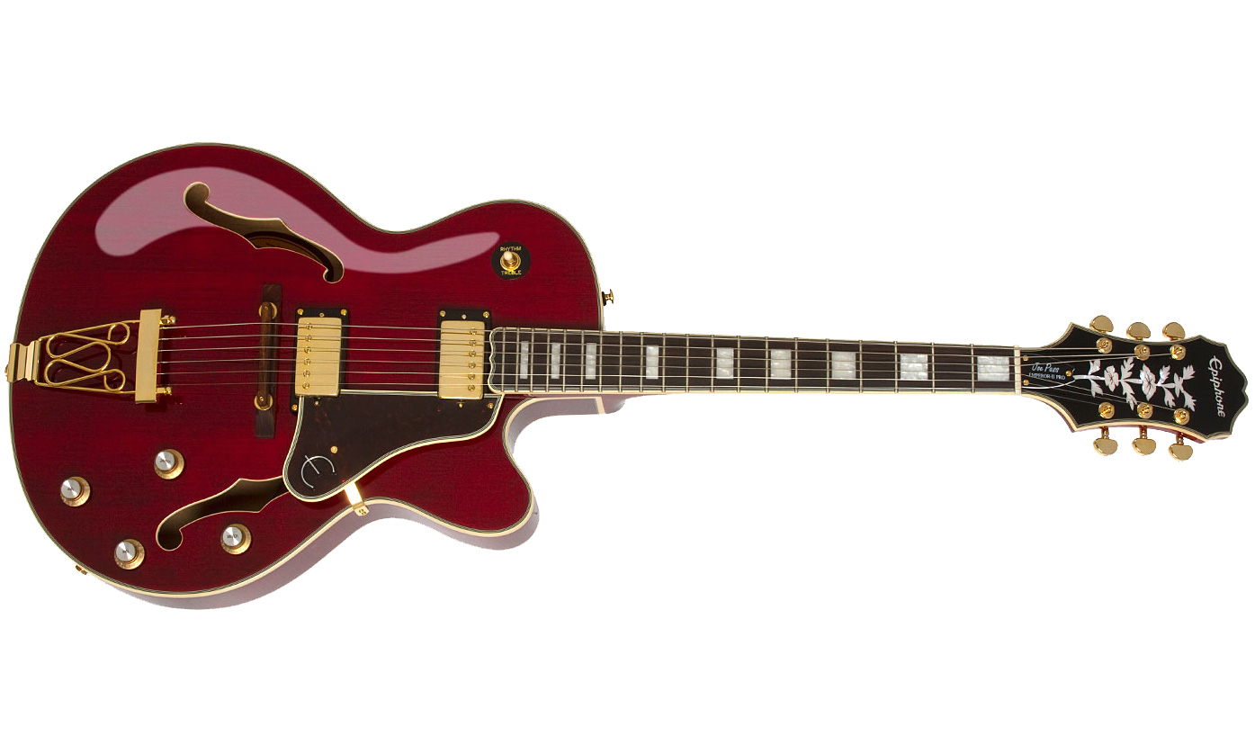 Epiphone Joe Pass Emperor Ii Pro 2018 Signature Hh Ht Pf - Wine Red - Guitarra elécrica Jazz cuerpo acústico - Variation 1