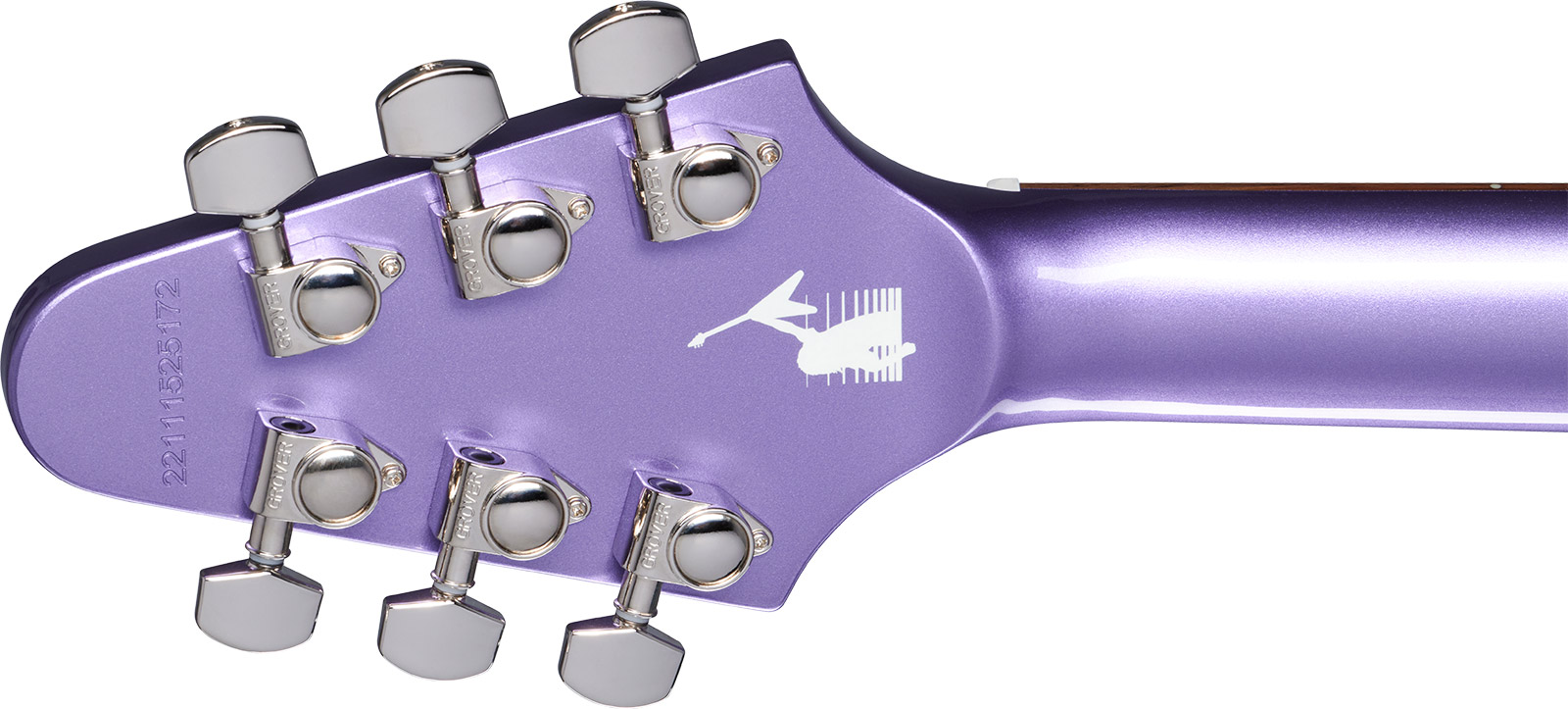 Epiphone Kirk Hammett Flying V 1979 Signature 2h Gibson  Ht Rw - Purple Metallic - Guitarra eléctrica de autor - Variation 4