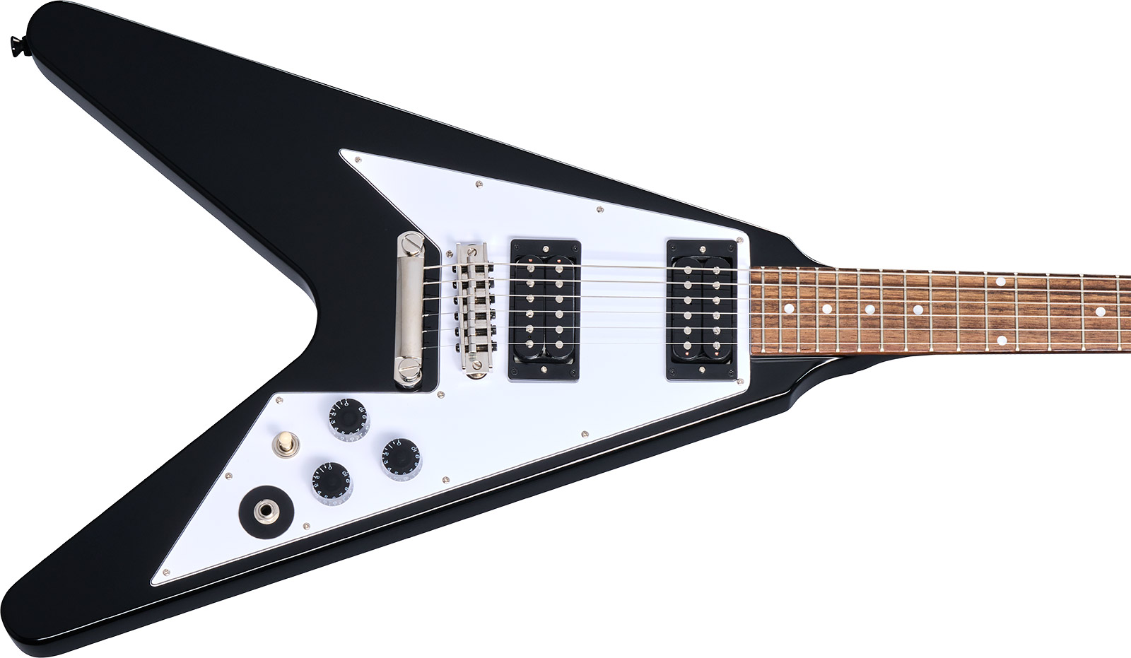Epiphone Kirk Hammett Flying V 1979 Signature 2h Gibson  Ht Rw - Ebony - Guitarra eléctrica de autor - Variation 3