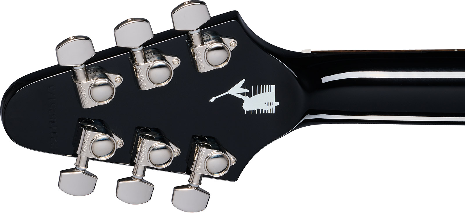 Epiphone Kirk Hammett Flying V 1979 Signature 2h Gibson  Ht Rw - Ebony - Guitarra eléctrica de autor - Variation 4