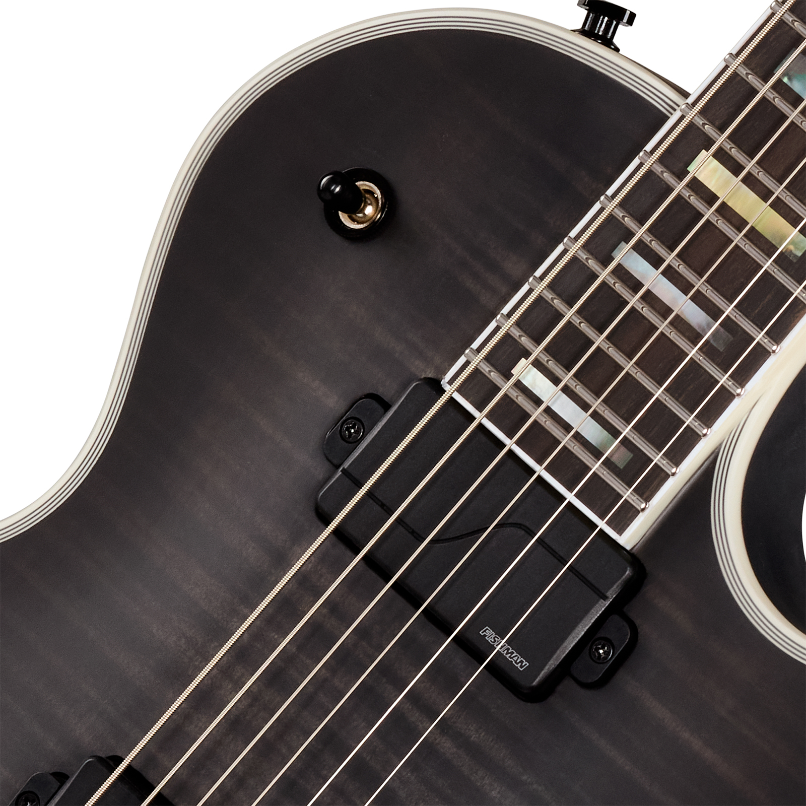Epiphone Les Paul Baritone Prophecy Modern 2h Fishman Fluence Ht Eb - Obsidian Storm Satin - Guitarra eléctrica barítono - Variation 2