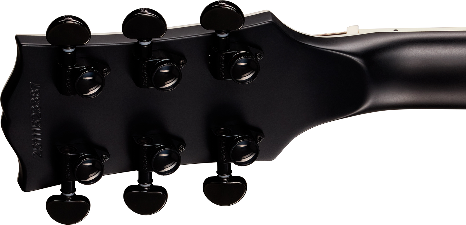 Epiphone Les Paul Baritone Prophecy Modern 2h Fishman Fluence Ht Eb - Obsidian Storm Satin - Guitarra eléctrica barítono - Variation 6