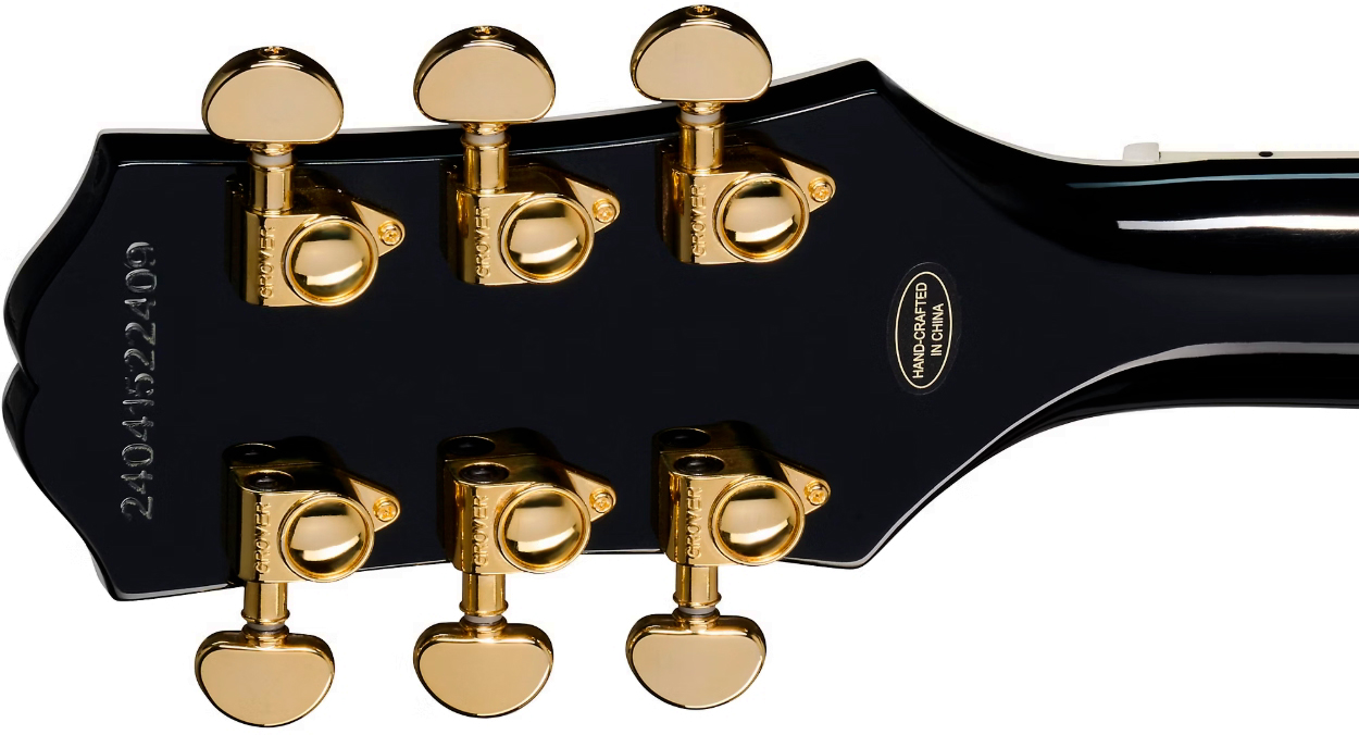 Epiphone Les Paul Custom Blackback Ltd 2h Ht Eb - Ivoire - Guitarra eléctrica de corte único. - Variation 4