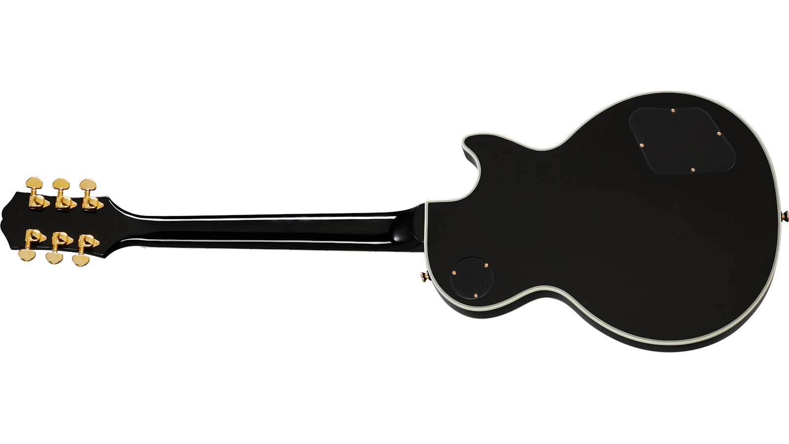 Epiphone Les Paul Custom Lh Gaucher 2h Ht Eb - Ebony - Guitarra electrica para zurdos - Variation 1