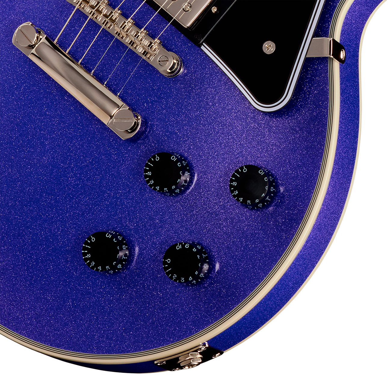 Epiphone Les Paul Custom Igc 2h Gibson Ht Eb - Amethyst Sparkle - Guitarra eléctrica de corte único. - Variation 3