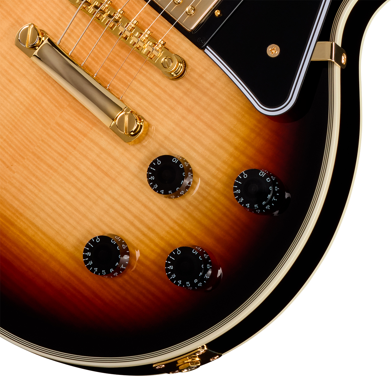 Epiphone Les Paul Custom Igc 2h Gibson Ht Eb - Sedona Burst - Guitarra eléctrica de corte único. - Variation 3