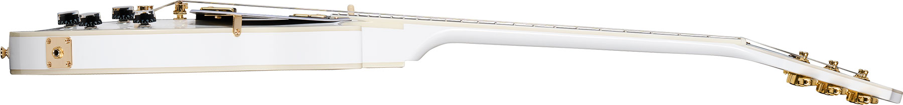Epiphone Les Paul Custom Insp. By Gibson Original 2h Ht Eb - Alpine White - Guitarra eléctrica de corte único. - Variation 2