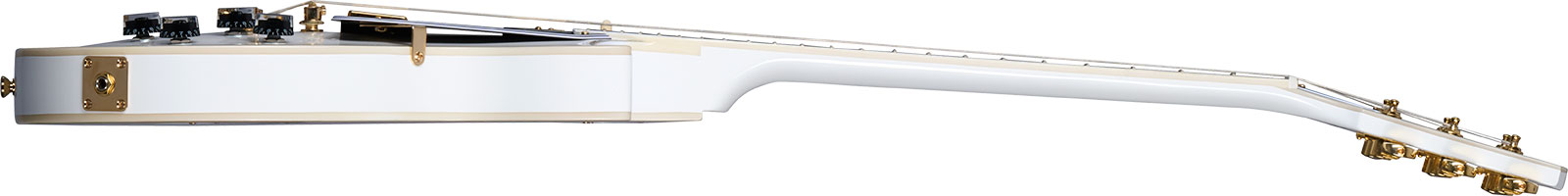 Epiphone Les Paul Custom Inspired By 2h Ht Eb - Alpine White - Guitarra eléctrica de corte único. - Variation 2