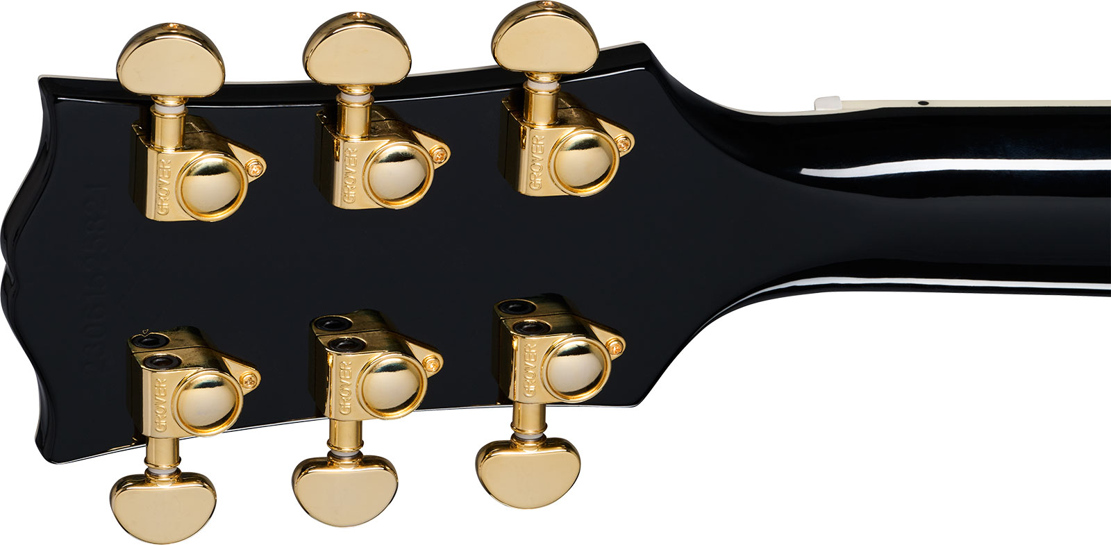 Epiphone Les Paul Custom Inspired By 2h Ht Eb - Ebony - Guitarra eléctrica de corte único. - Variation 4