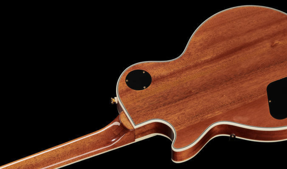 Epiphone Les Paul Custom Koa 2h Ht Eb - Natural - Guitarra eléctrica de corte único. - Variation 2
