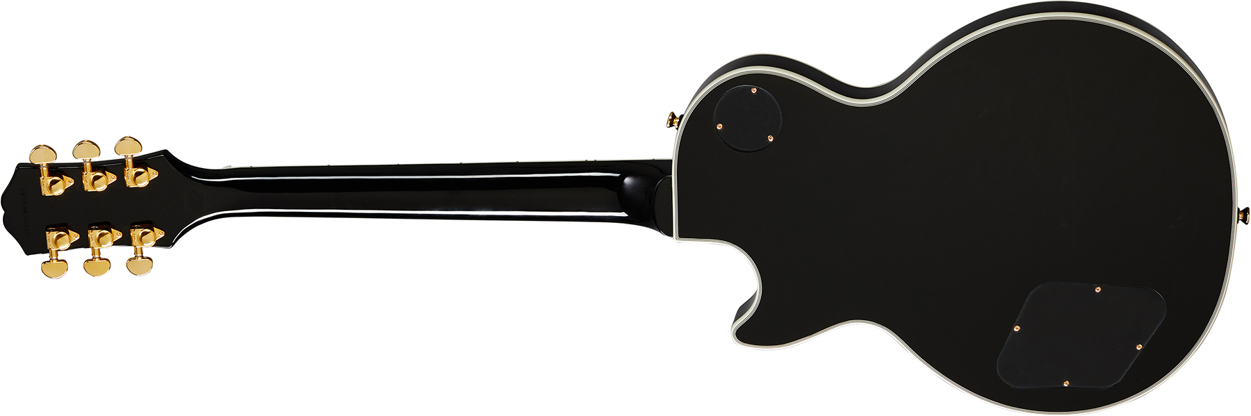 Epiphone Les Paul Custom 2h Ht Eb - Ebony - Guitarra eléctrica de corte único. - Variation 1