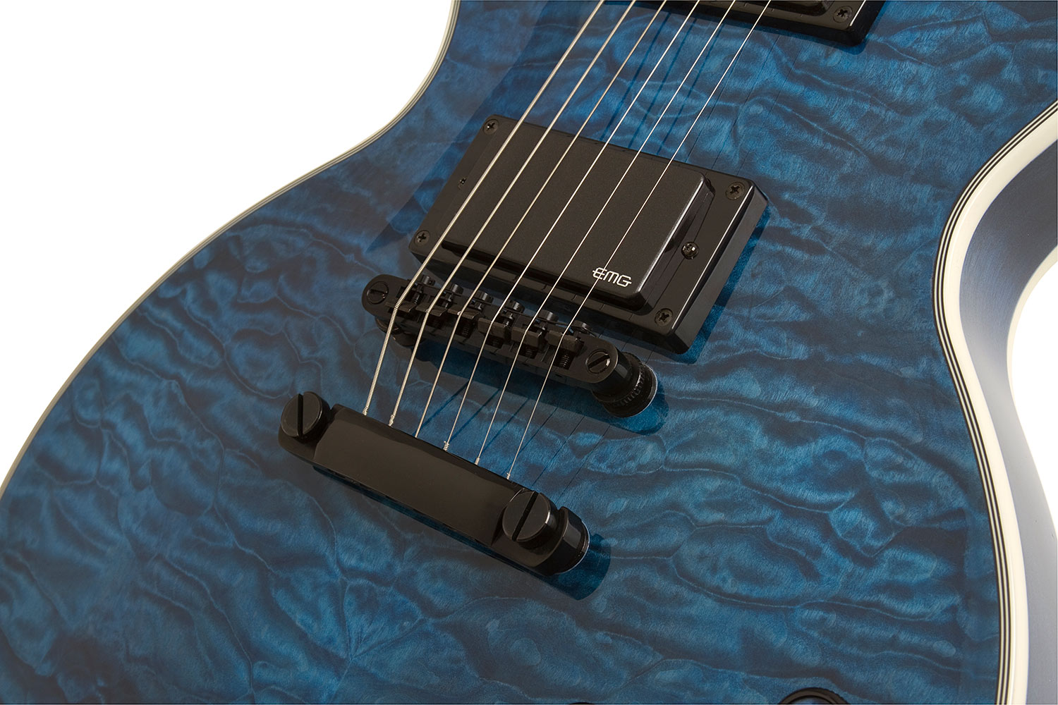 Epiphone Les Paul Prophecy Custom Plus Ex Bh - Midnight Sapphire - Guitarra eléctrica de corte único. - Variation 3