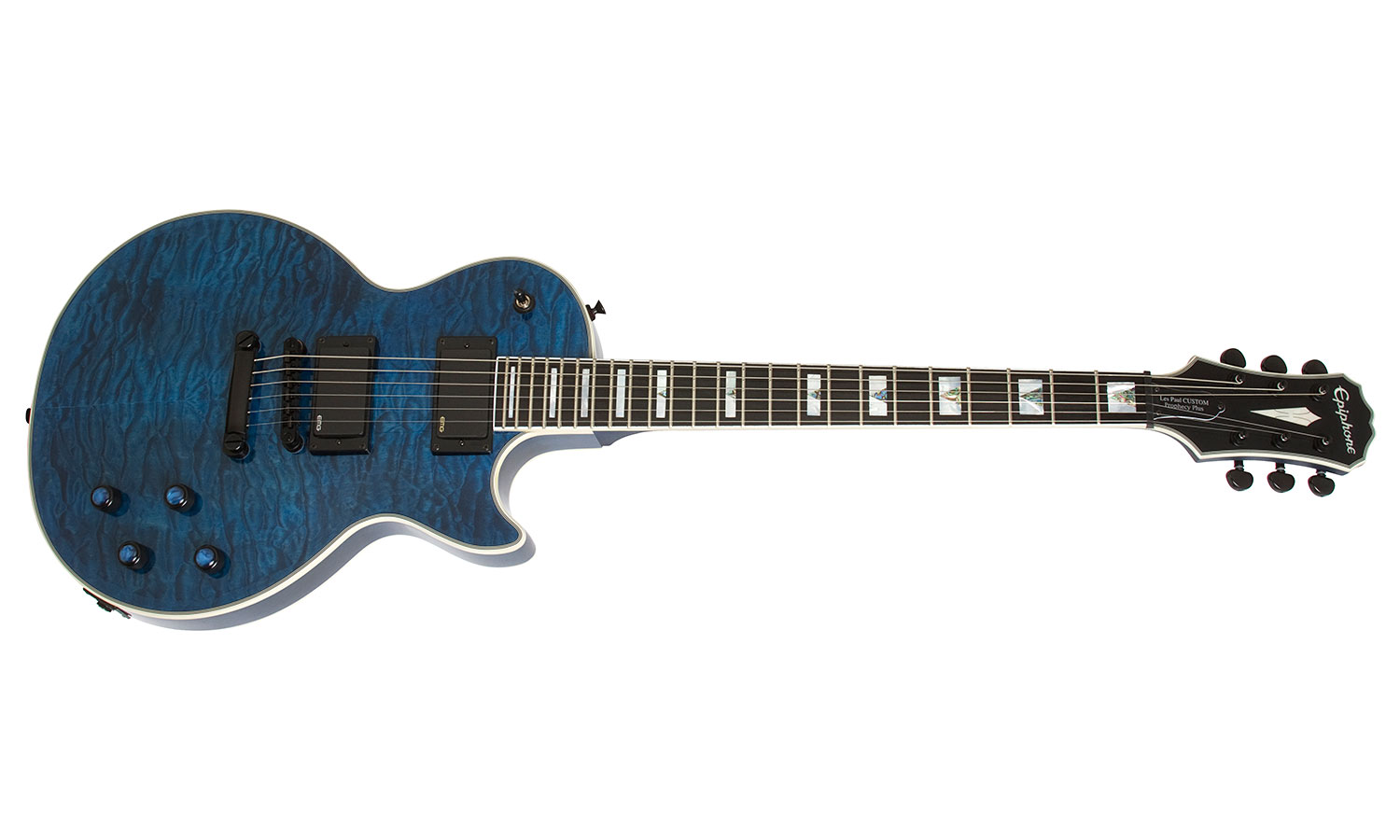 Epiphone Les Paul Prophecy Custom Plus Ex Bh - Midnight Sapphire - Guitarra eléctrica de corte único. - Variation 1