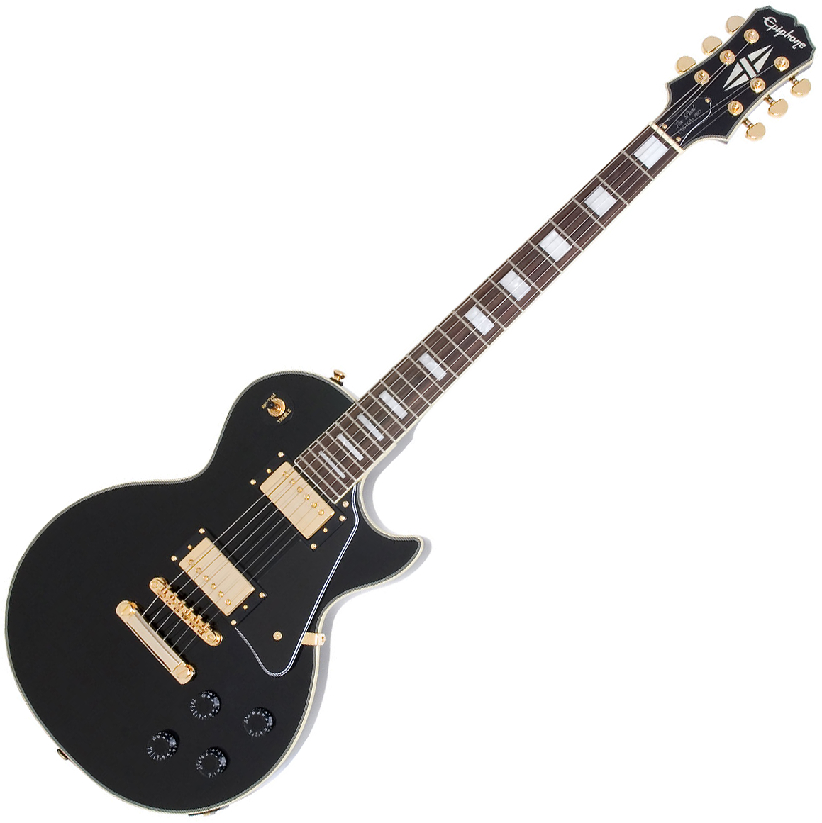 Epiphone Les Paul Custom Pro Gh - Ebony - Guitarra eléctrica de corte único. - Variation 6