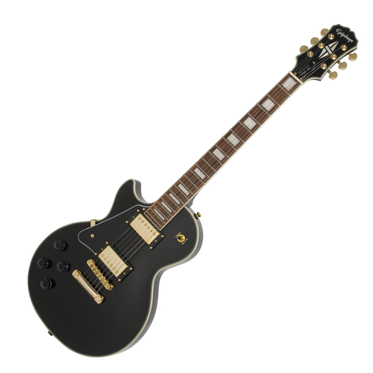 Epiphone Les Paul Custom Pro Lh Gaucher - Ebony - Guitarra electrica para zurdos - Variation 5