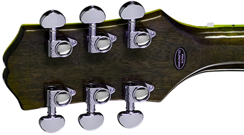 Epiphone Les Paul Custom Widow Ibg 2h Ht Eb - Yellow Burst - Guitarra eléctrica de corte único. - Variation 2