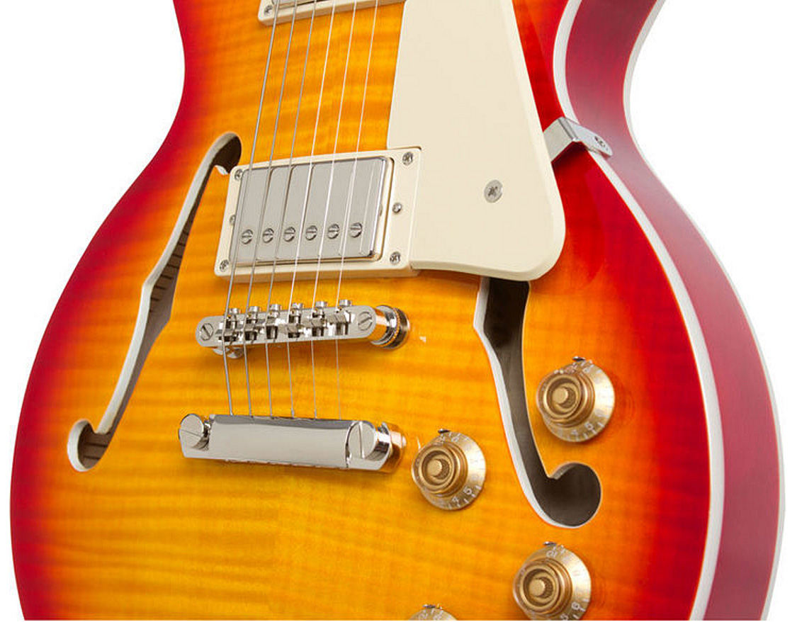 Epiphone Les Paul Es Pro 2016 - Faded Cherry - Guitarra eléctrica semi caja - Variation 3