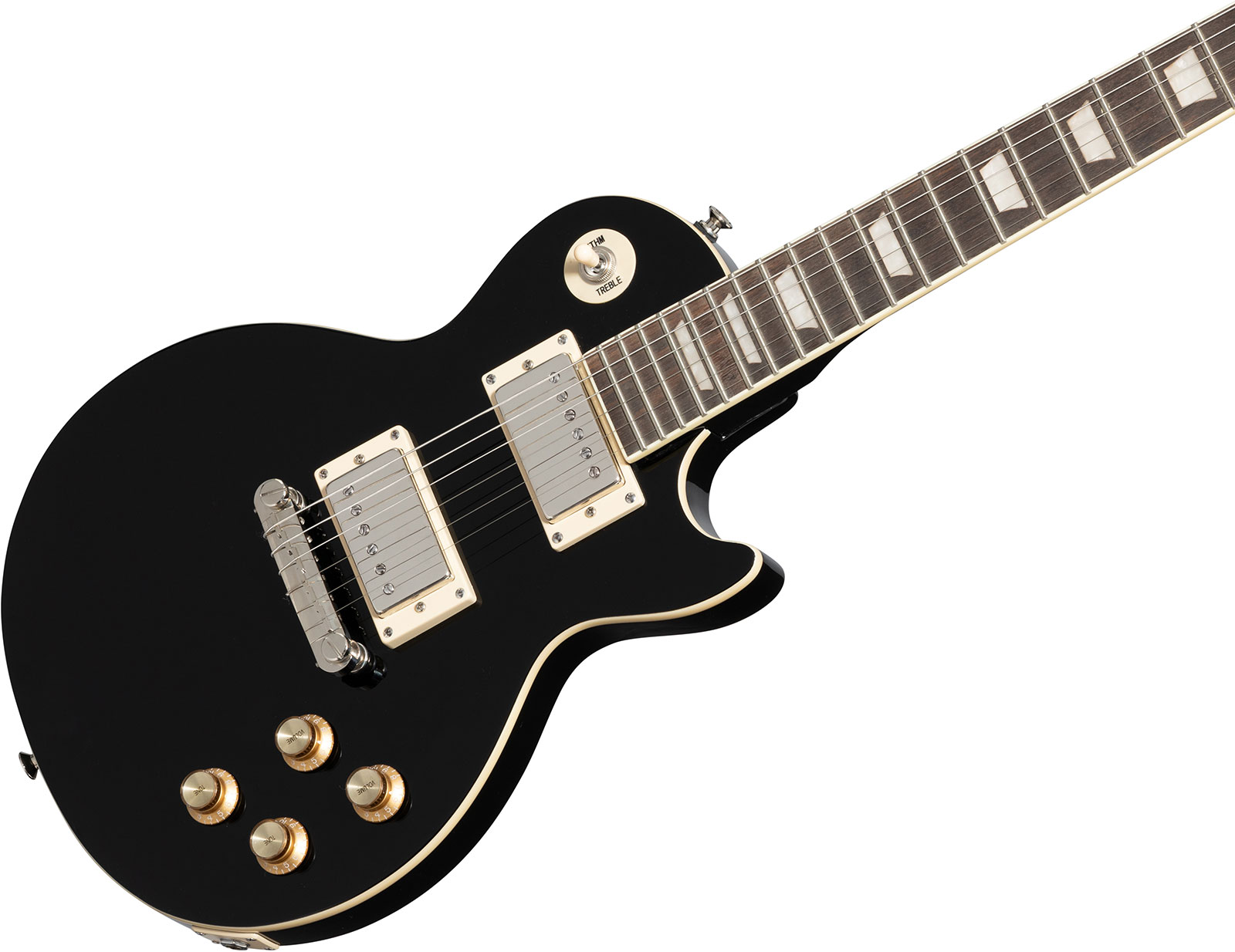 Epiphone Les Paul Power Players 2h Ht Lau - Dark Matter Ebony - Guitarra eléctrica de corte único. - Variation 3