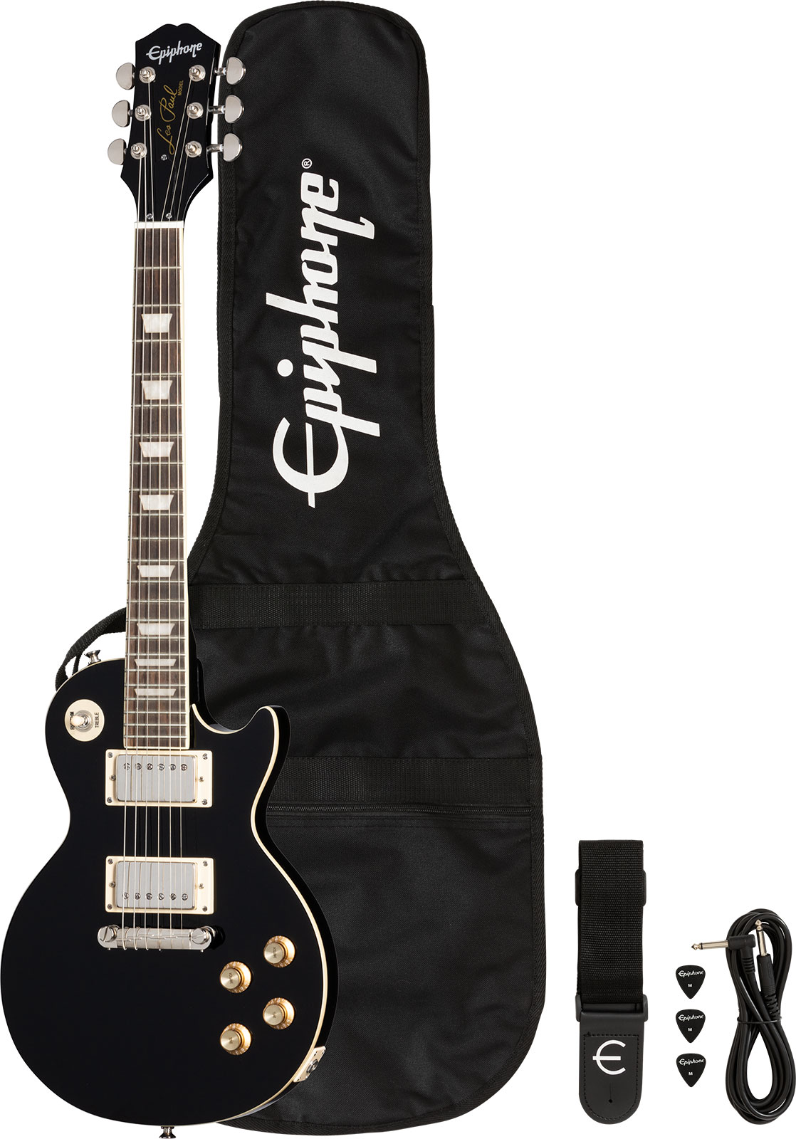 Epiphone Les Paul Power Players 2h Ht Lau - Dark Matter Ebony - Guitarra eléctrica de corte único. - Variation 5