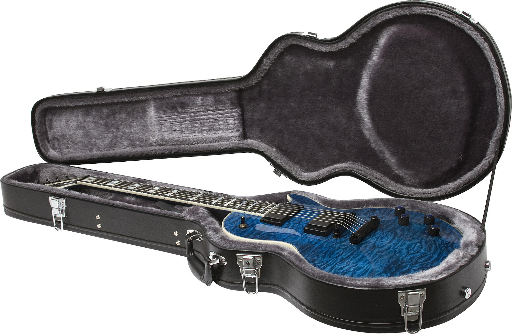 Epiphone Les Paul Prophecy Custom Plus Ex Bh - Midnight Sapphire - Guitarra eléctrica de corte único. - Variation 4