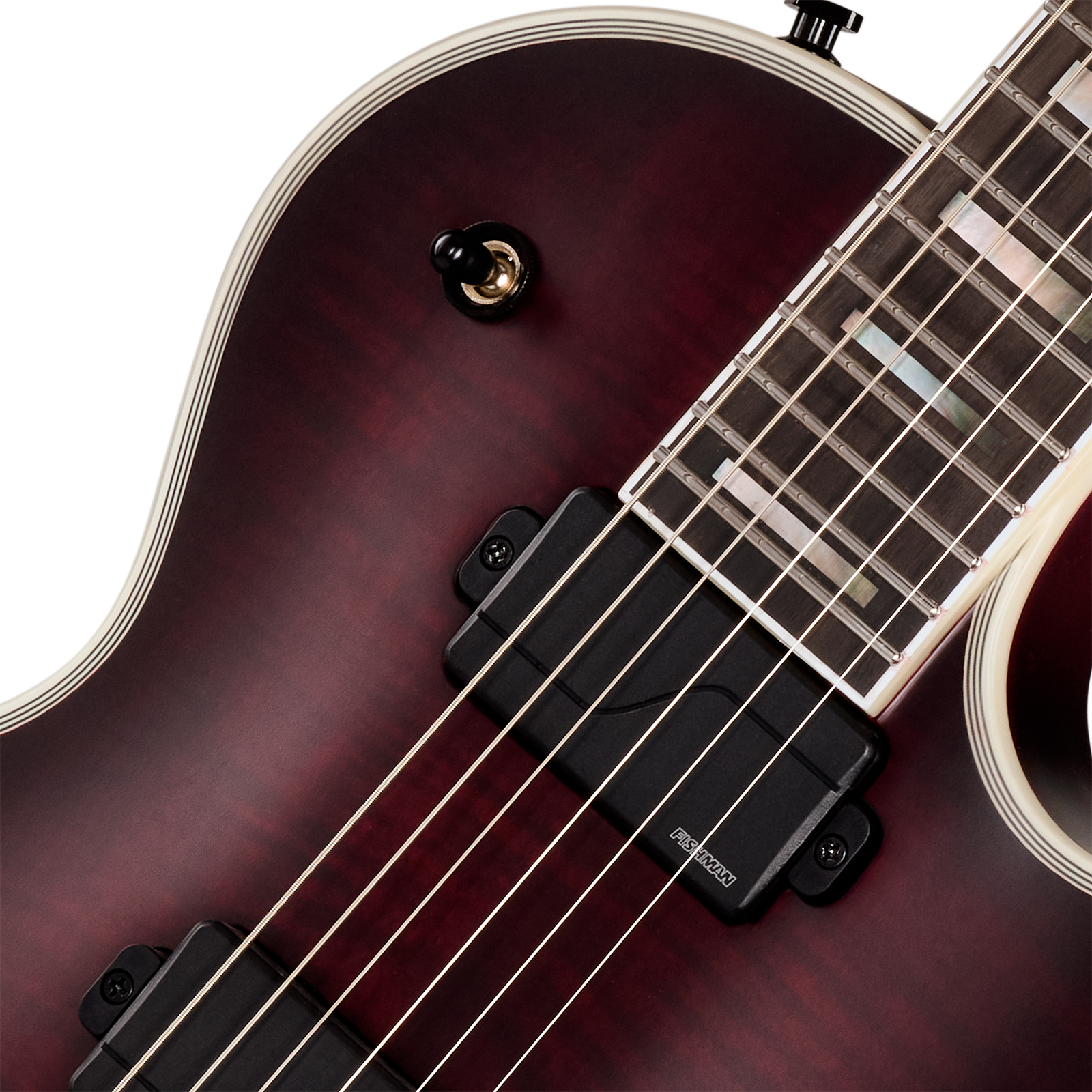 Epiphone Les Paul Prophecy Modern 2h Fishman Fluence Ht Eb - Crimson Fog Satin - Guitarra eléctrica de corte único. - Variation 2