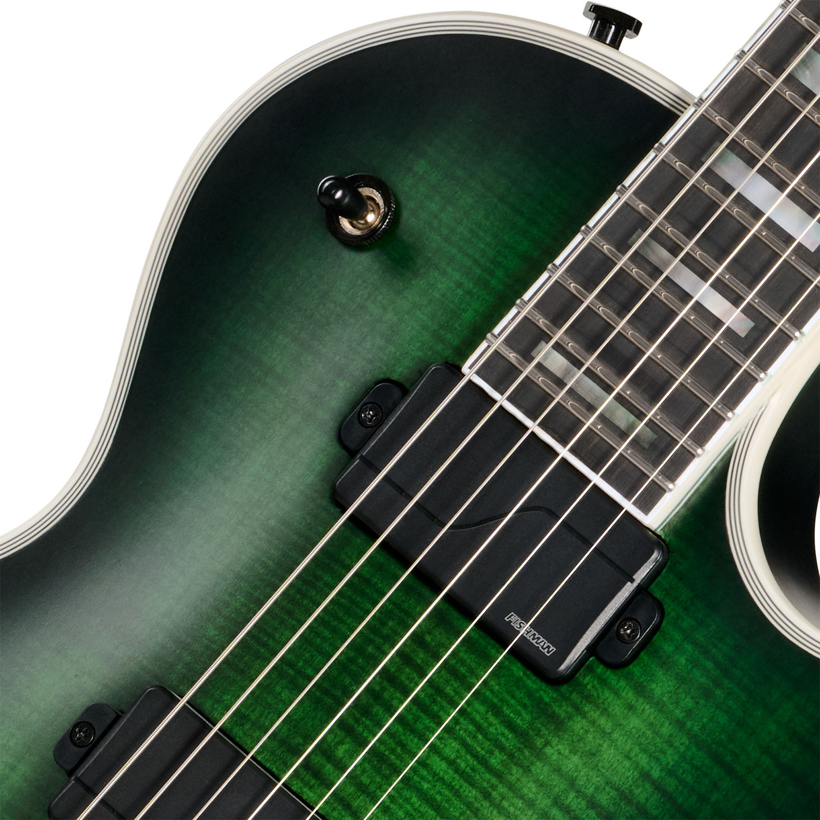 Epiphone Les Paul Prophecy Modern 2h Fishman Fluence Ht Eb - Forest Phantom Satin - Guitarra eléctrica de corte único. - Variation 2