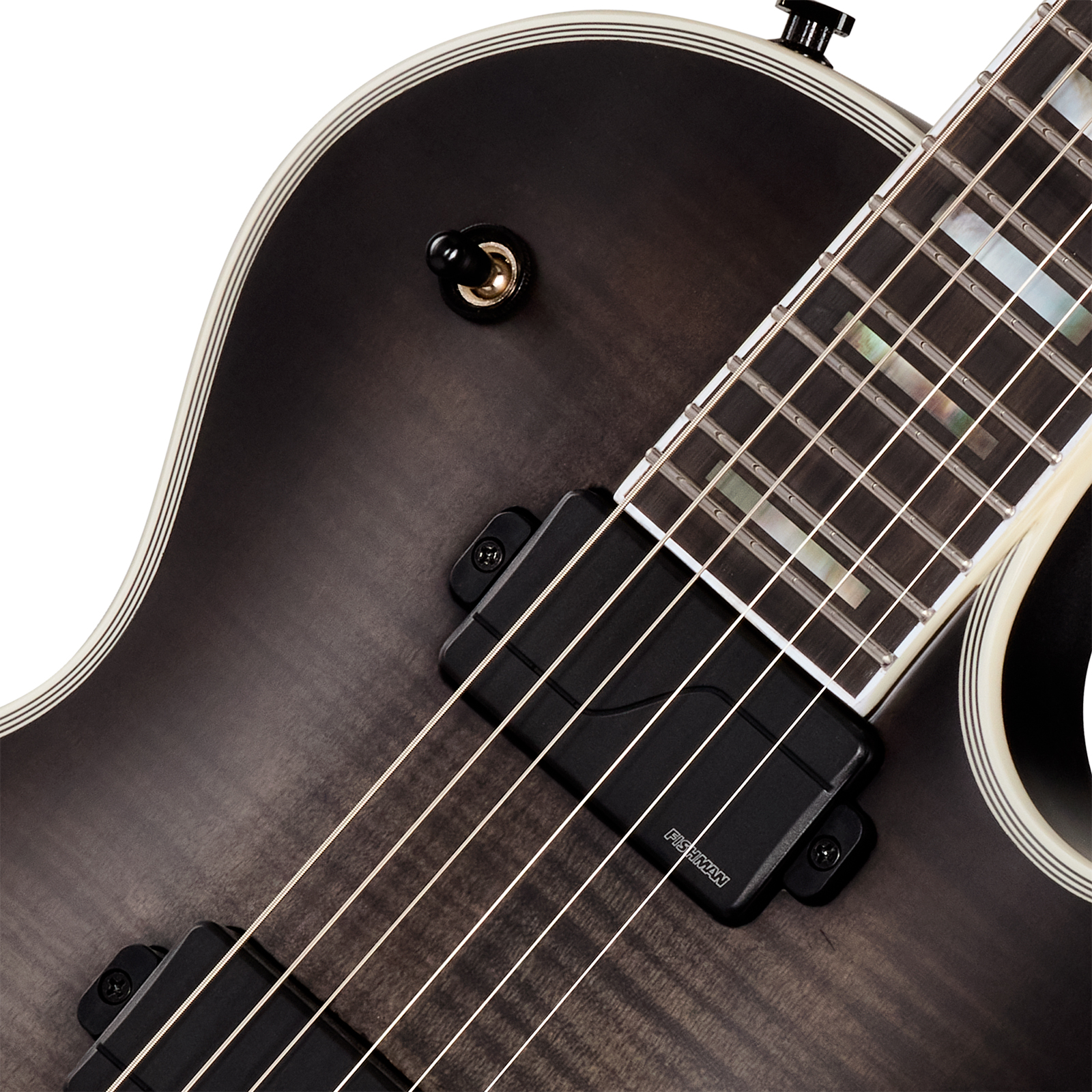 Epiphone Les Paul Prophecy Modern 2h Fishman Fluence Ht Eb - Obsidian Storm Satin - Guitarra eléctrica de corte único. - Variation 2