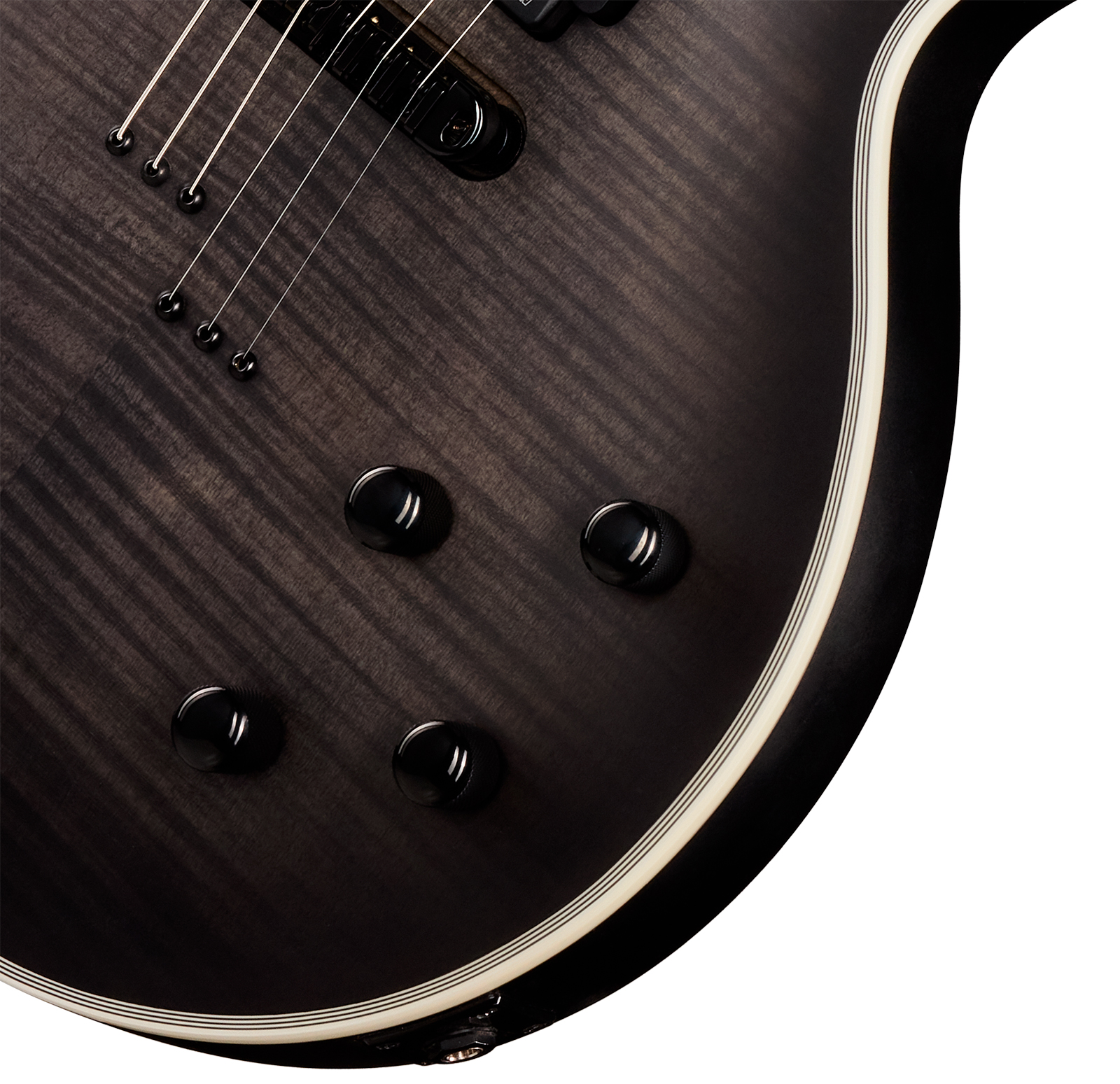 Epiphone Les Paul Prophecy Modern 2h Fishman Fluence Ht Eb - Obsidian Storm Satin - Guitarra eléctrica de corte único. - Variation 3