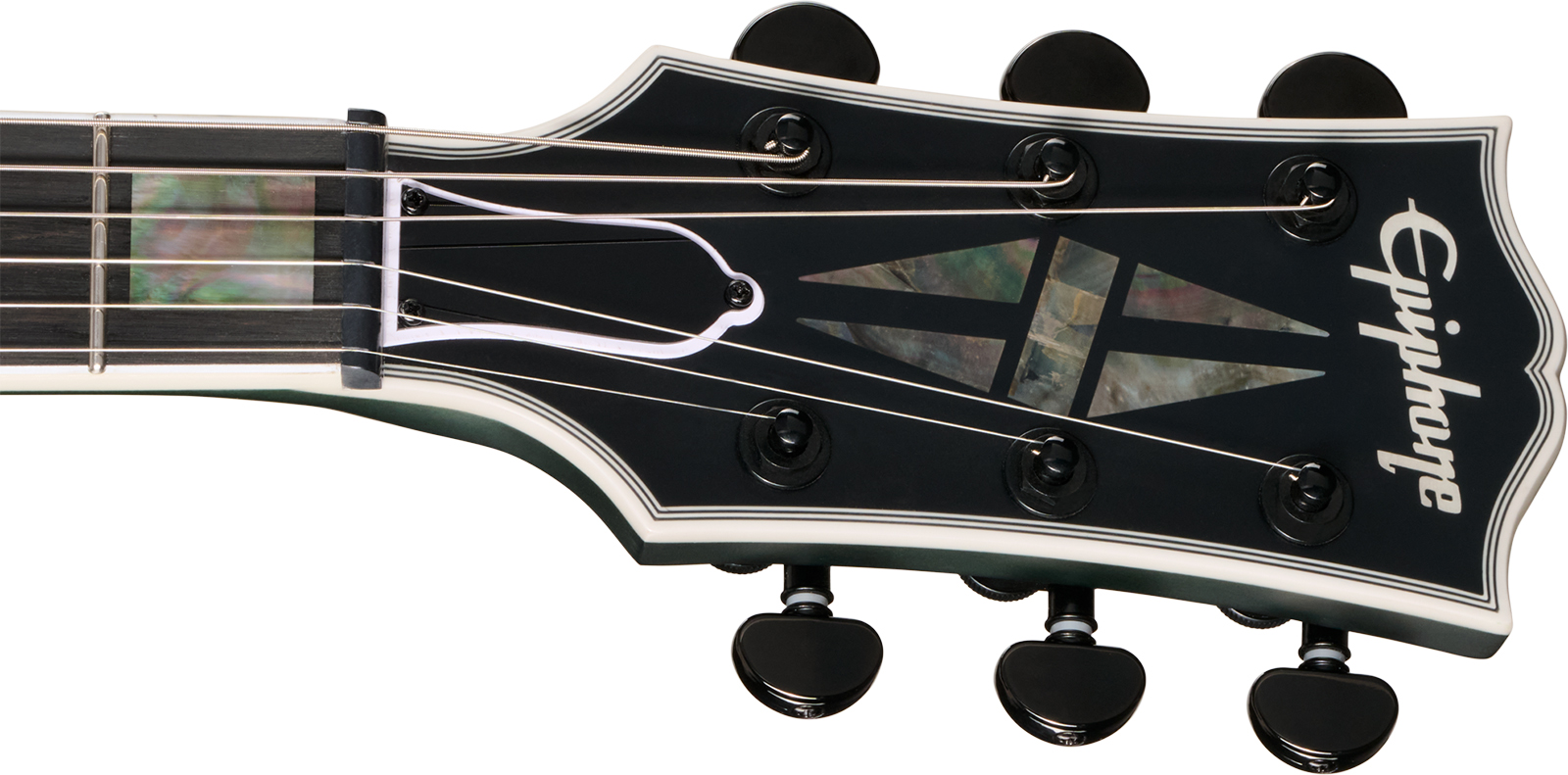 Epiphone Les Paul Prophecy Modern 2h Fishman Fluence Ht Eb - Forest Phantom Satin - Guitarra eléctrica de corte único. - Variation 5