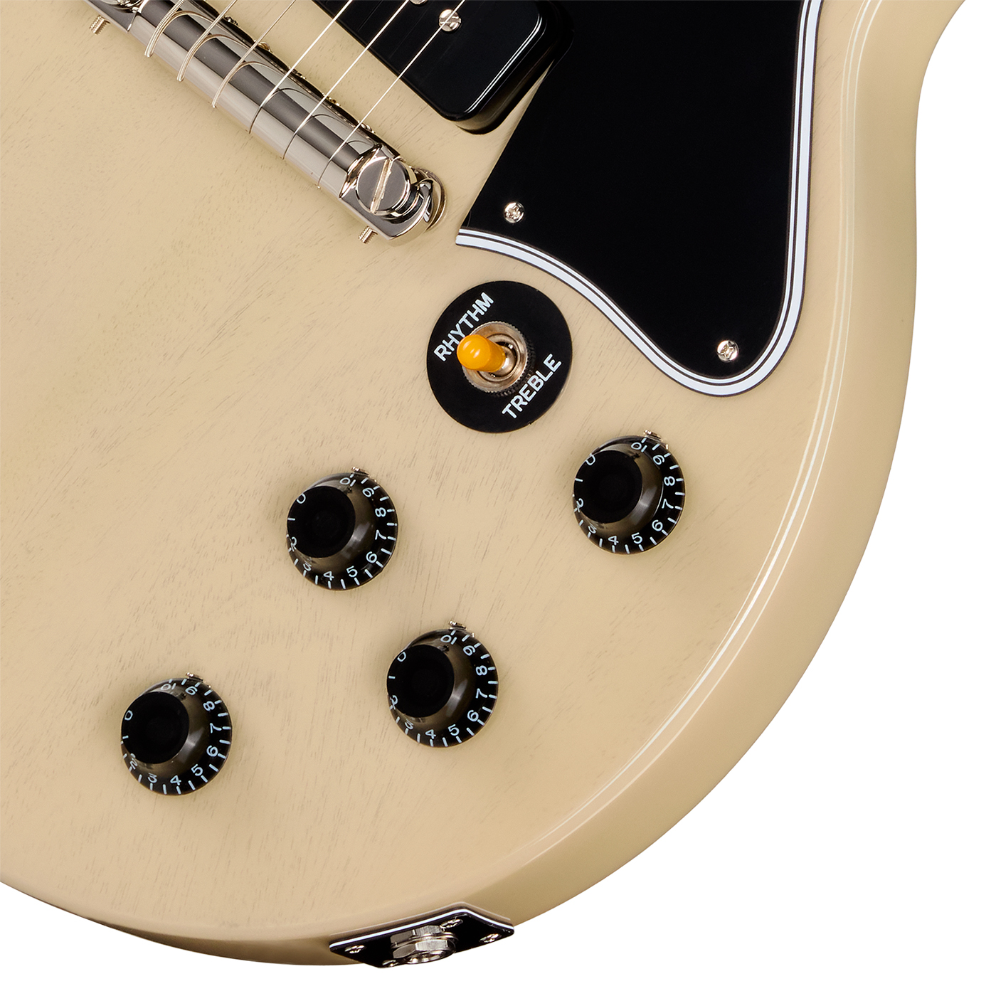 Epiphone Les Paul Special 1960 Dc Reissue Ibc 2s P90 Gibson Ht Rw - Tv White - Guitarra eléctrica de doble corte - Variation 3