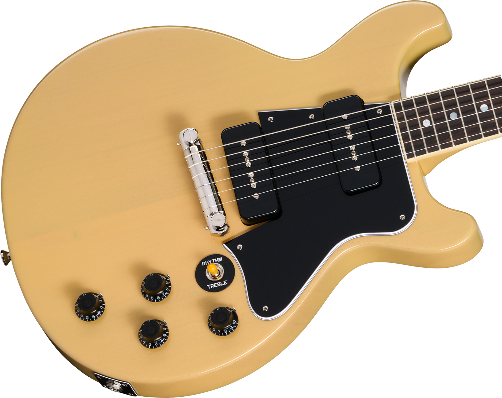 Epiphone Les Paul Special 1960 Dc Reissue Ins.by.g.c 2s P90 Gibson Ht Rw - Tv Yellow - Guitarra eléctrica de doble corte - Variation 2