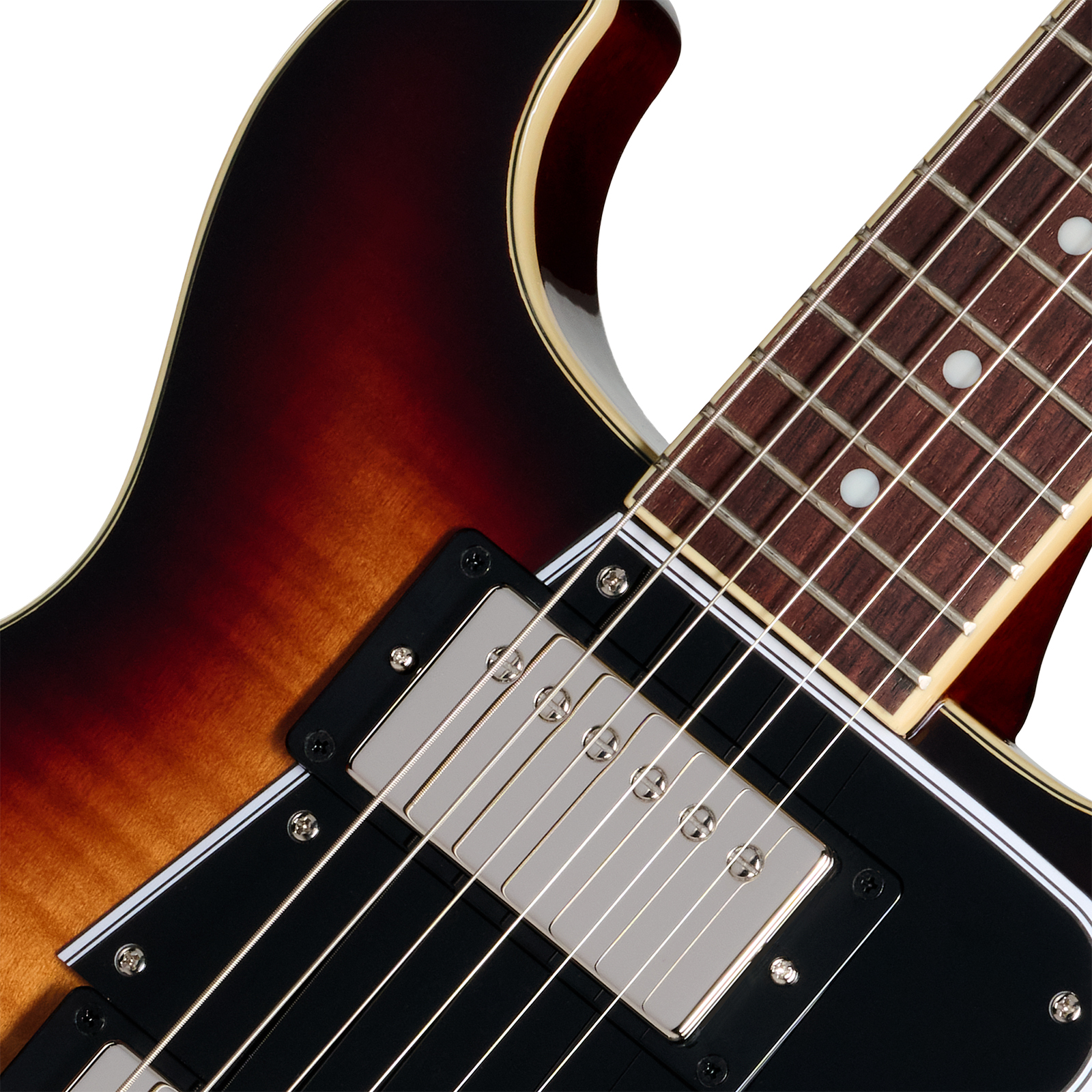 Epiphone Les Paul Special Double Cut Figured Ibg Dc 2s P90 Ht Rw - Bourbon Burst - Guitarra eléctrica de doble corte - Variation 2